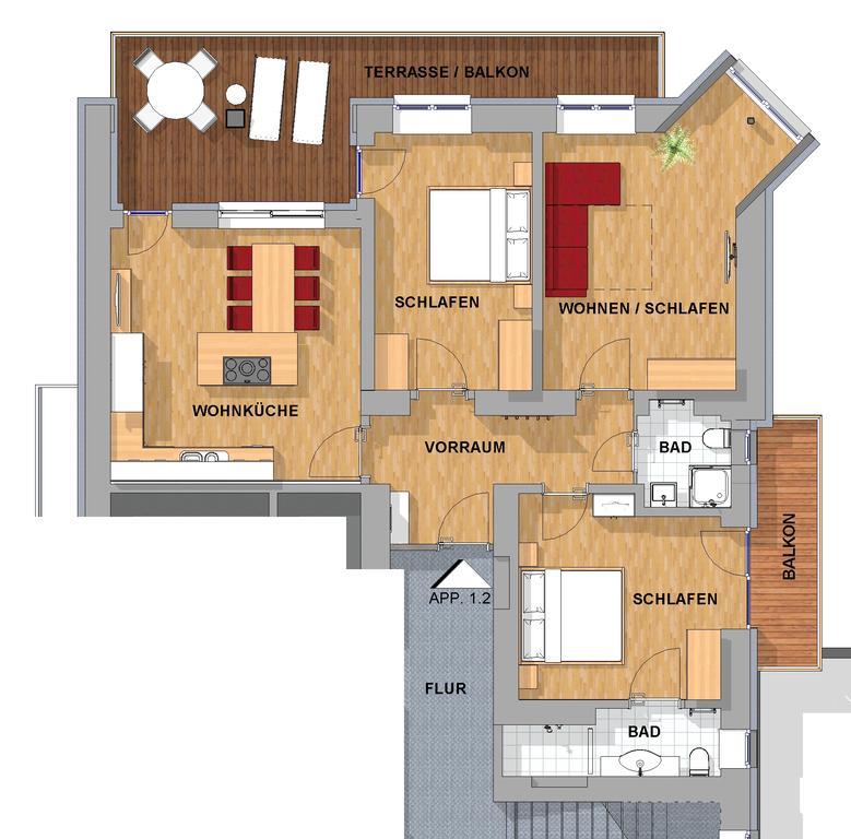 Appartements Schwaighofer كوسن الغرفة الصورة